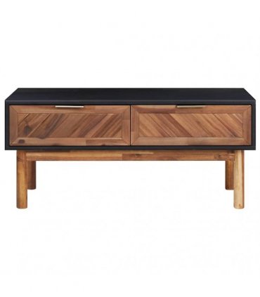 vidaXL Coffee Table 90x50x40 cm Solid Acacia Wood and MDF