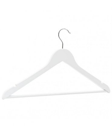 vidaXL 50 pcs Clothes Hanger Set Non-slip White Hardwood