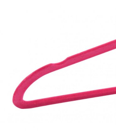vidaXL 20 pcs Clothes Hanger Set Anti-slip Pink Velvet