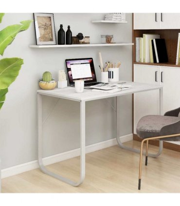vidaXL Computer Desk White 110x60x73 cm Engineered Wood