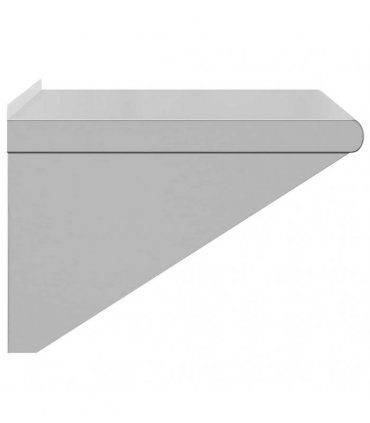 vidaXL Wall Shelf 50x45x31 cm Silver Stainless Steel