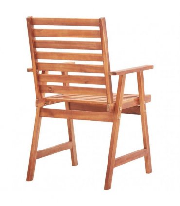 vidaXL Outdoor Dining Chairs 4 pcs Solid Acacia Wood