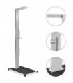 vidaXL Outdoor Shower with Tray WPC Stainless Steel