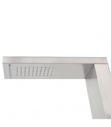 vidaXL Outdoor Shower with Tray WPC Stainless Steel