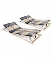 vidaXL Slatted Bed Bases without Mattress 2 pcs with 42 Slats 70x200cm