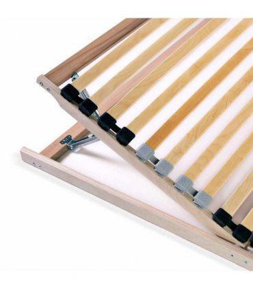 vidaXL Slatted Bed Bases without Mattress 2 pcs with 28 Slats 80x200cm