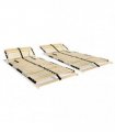 vidaXL Slatted Bed Bases without Mattress 2 pcs with 28 Slats 90x200cm