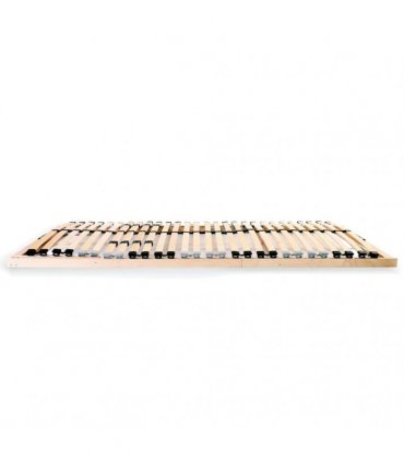 vidaXL Slatted Bed Bases without Mattress 2 pcs with 28 Slats 90x200cm