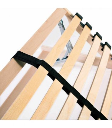 vidaXL Slatted Bed Bases without Mattress 2 pcs with 28 Slats 90x200cm