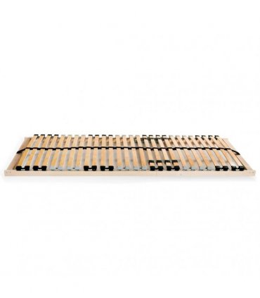 vidaXL Slatted Bed Bases without Mattress 2 pcs with 28 Slats 90x200cm