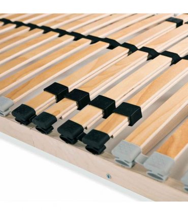 vidaXL Slatted Bed Bases without Mattress 2 pcs with 28 Slats 90x200cm