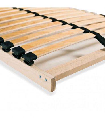 vidaXL Slatted Bed Bases without Mattress 2 pcs with 28 Slats 90x200cm