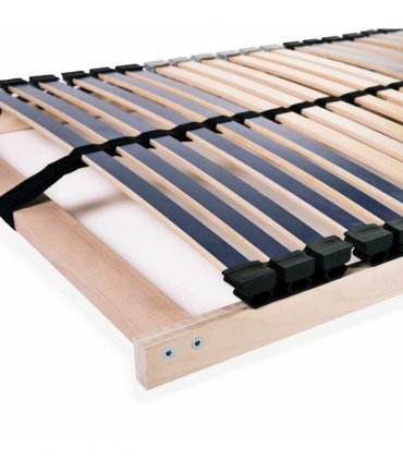 vidaXL Slatted Bed Bases without Mattress 2 pcs with 42 Slats 90x200cm