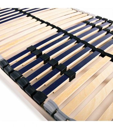 vidaXL Slatted Bed Bases without Mattress 2 pcs with 42 Slats 90x200cm
