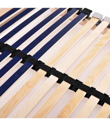 vidaXL Slatted Bed Bases without Mattress 2 pcs with 42 Slats 90x200cm