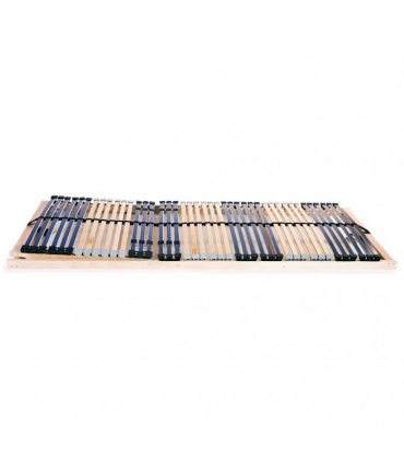 vidaXL Slatted Bed Bases without Mattress 2 pcs with 42 Slats 90x200cm