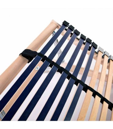 vidaXL Slatted Bed Bases without Mattress 2 pcs with 42 Slats 90x200cm