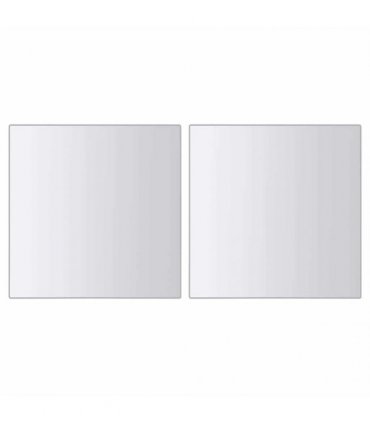 vidaXL 48 pcs Mirror Tiles Square Glass