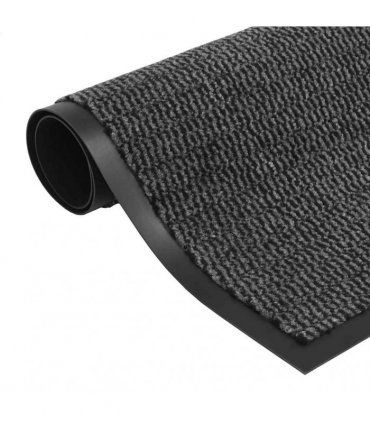 vidaXL Dust Control Mats 2 pcs Rectangular Tufted 60x90 cm Anthracite
