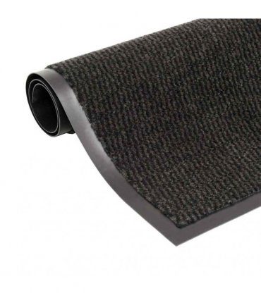 vidaXL Dust Control Mats 2 pcs Rectangular Tufted 60x90 cm Black