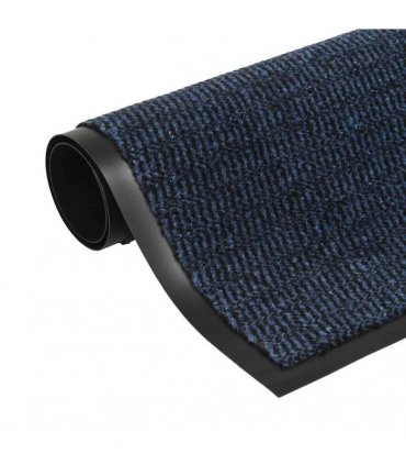 vidaXL Dust Control Mats 2 pcs Rectangular Tufted 60x90 cm Blue