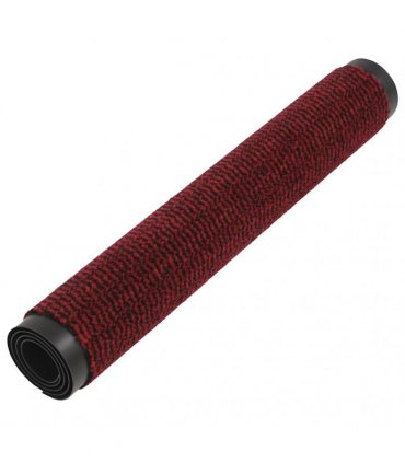 vidaXL Dust Control Mats 2 pcs Rectangular Tufted 80x120 cm Red