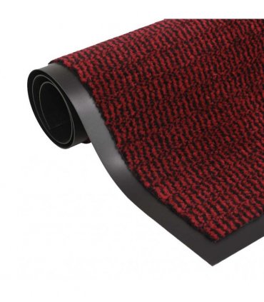 vidaXL Dust Control Mats 2 pcs Rectangular Tufted 120x180 cm Red