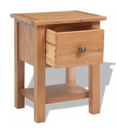 vidaXL Nightstands 2 pcs 36x30x47 cm Solid Oak Wood