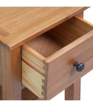 vidaXL Nightstands 2 pcs 36x30x47 cm Solid Oak Wood