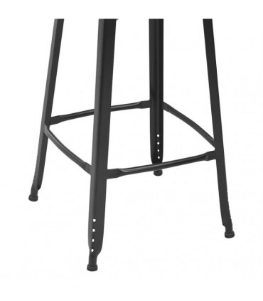 vidaXL Bar Stools 4 pcs Black Steel