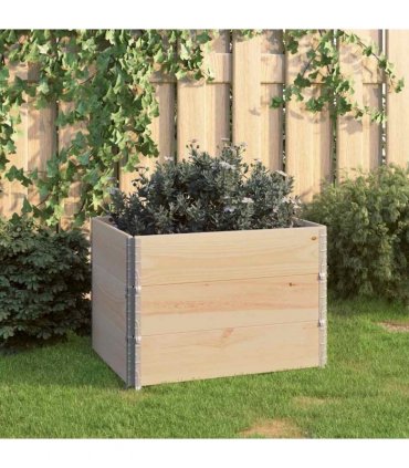 vidaXL Raised Beds 3 pcs 60x80 cm Solid Pine Wood