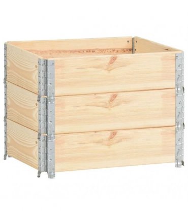 vidaXL Raised Beds 3 pcs 60x80 cm Solid Pine Wood