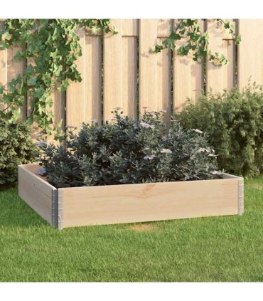 vidaXL Raised Bed 100x100 cm Solid Pine Wood