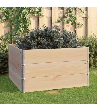 vidaXL Raised Beds 3 pcs 100x100 cm Solid Pine Wood