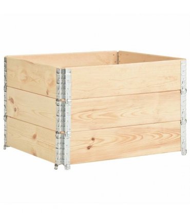 vidaXL Raised Beds 3 pcs 100x100 cm Solid Pine Wood