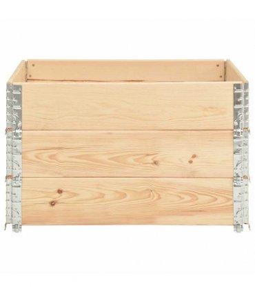 vidaXL Raised Beds 3 pcs 100x100 cm Solid Pine Wood