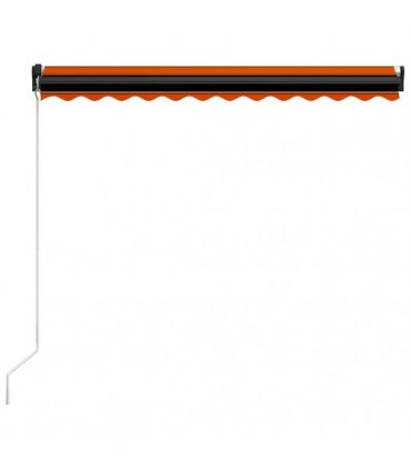 vidaXL Manual Awning with Solar LED 3.5 x 2.5 m