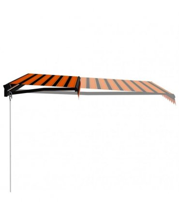 vidaXL Manual Awning with Solar LED 3.5 x 2.5 m