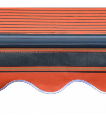 vidaXL Manual Awning with Solar LED 4.5 x 3 m