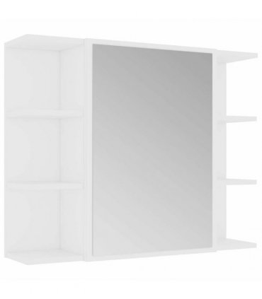 vidaXL 4 Piece Bathroom Furniture Set White Engineered Wood