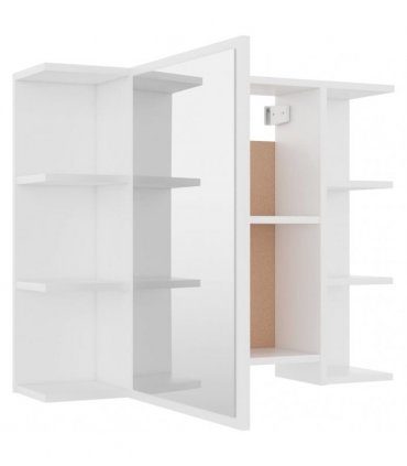 vidaXL 4 Piece Bathroom Furniture Set White Engineered Wood