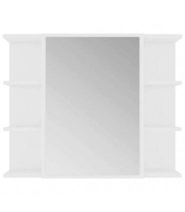 vidaXL 4 Piece Bathroom Furniture Set White Engineered Wood