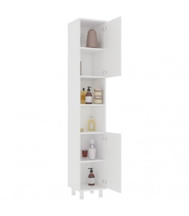 vidaXL 3 Piece Bathroom Furniture Set White Engineered Wood