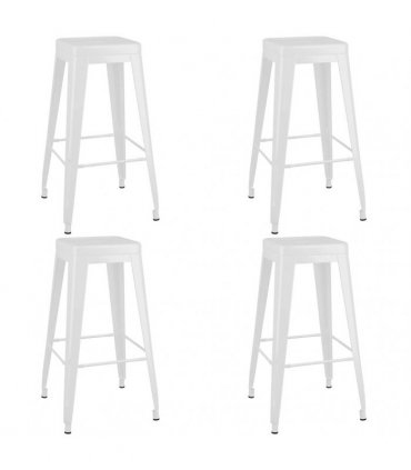 vidaXL 5 Piece Bar Set Black and White