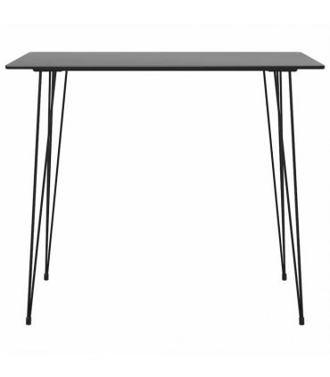 vidaXL 7 Piece Bar Set Black and Grey