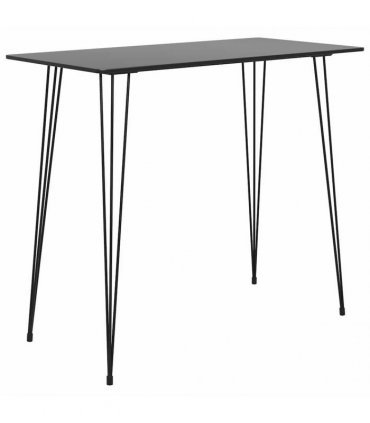 vidaXL 7 Piece Bar Set Black