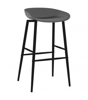 vidaXL 7 Piece Bar Set Black and Grey