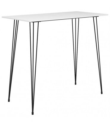 vidaXL 7 Piece Bar Set White and Grey