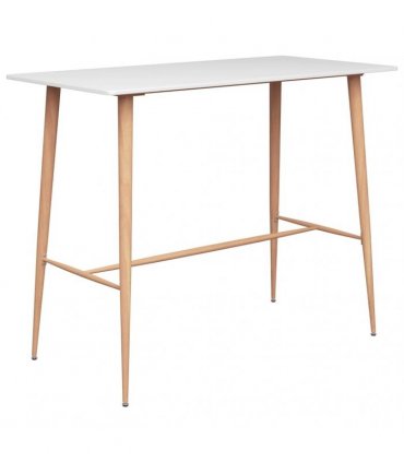 vidaXL 7 Piece Bar Set White