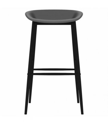 vidaXL 7 Piece Bar Set White and Grey